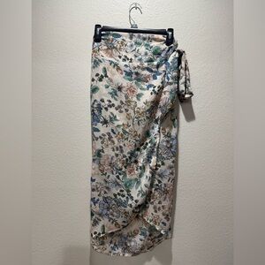 Dress Forum Floral Maxi Skirt - Blue and Green